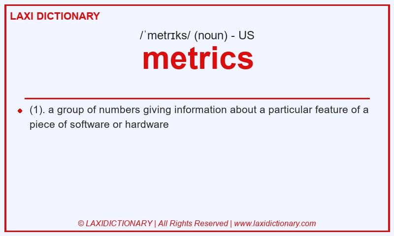 Definition metrics in American English