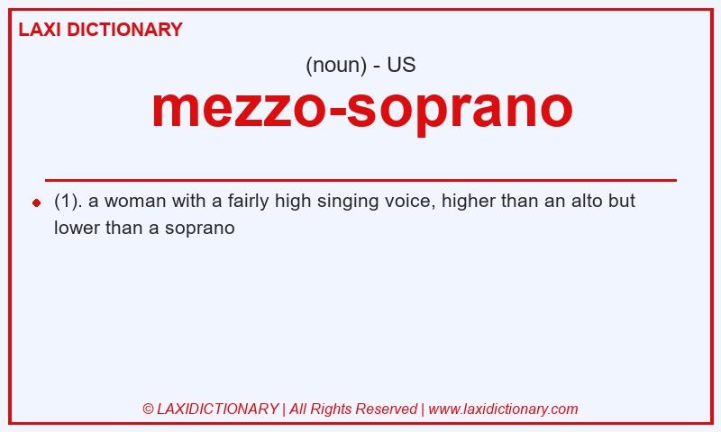 Definition mezzo-soprano in American English