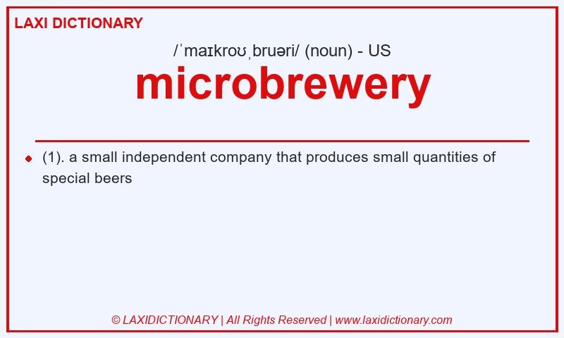 Definition microbrewery in American English
