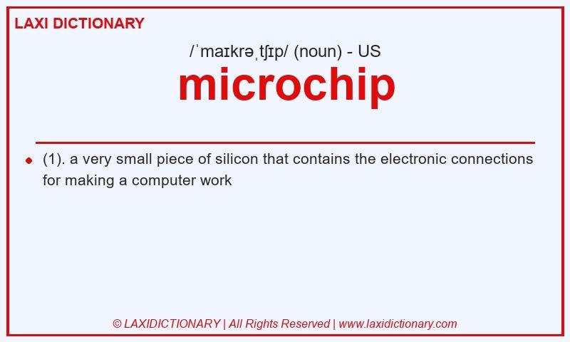 Definition microchip in American English