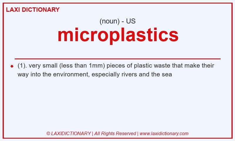 Definition microplastics in American English