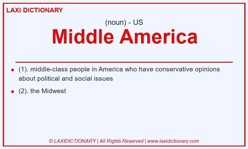 Definition Middle America in American English