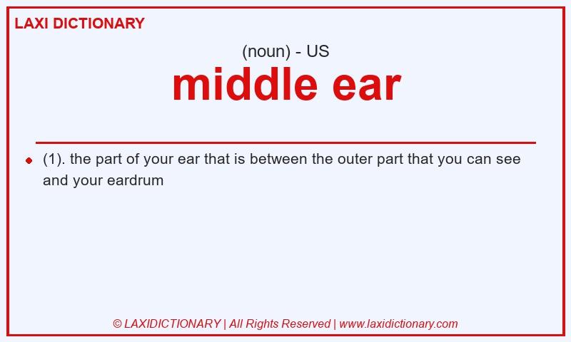 Definition middle ear in American English