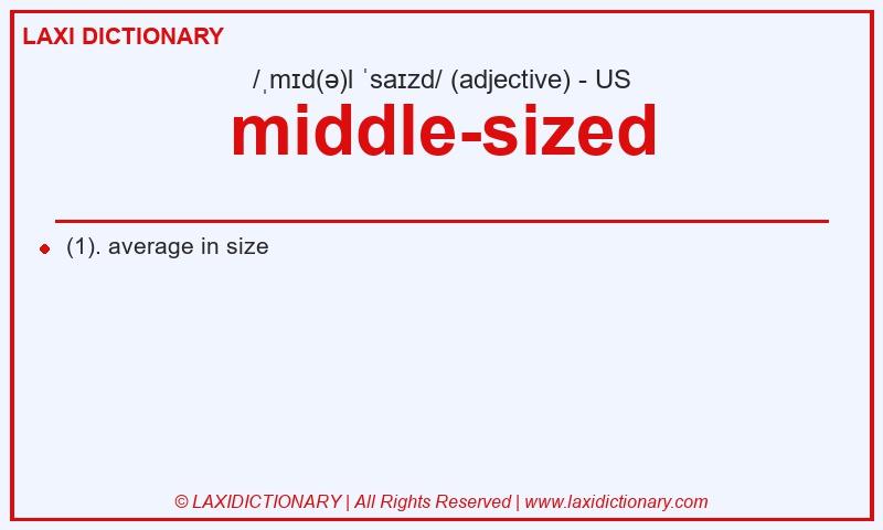 Definition middle-sized in American English