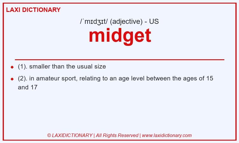 Definition midget in American English