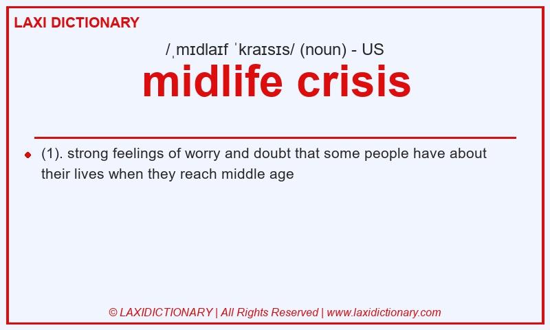 Definition midlife crisis in American English