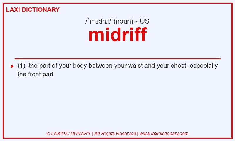 Definition midriff in American English