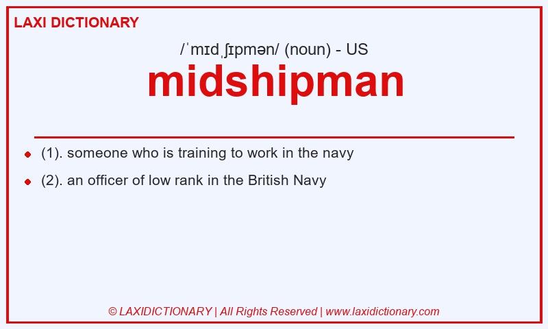 Definition midshipman in American English