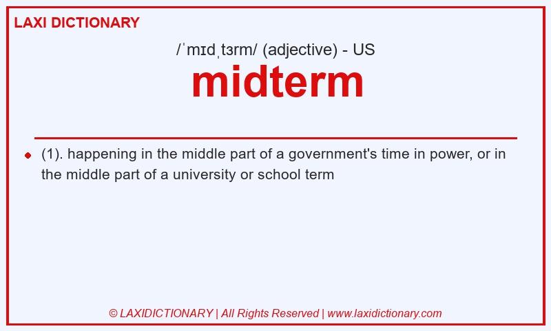 Definition midterm in American English