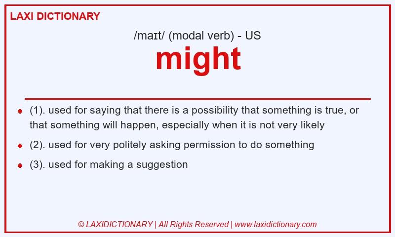Definition might in American English