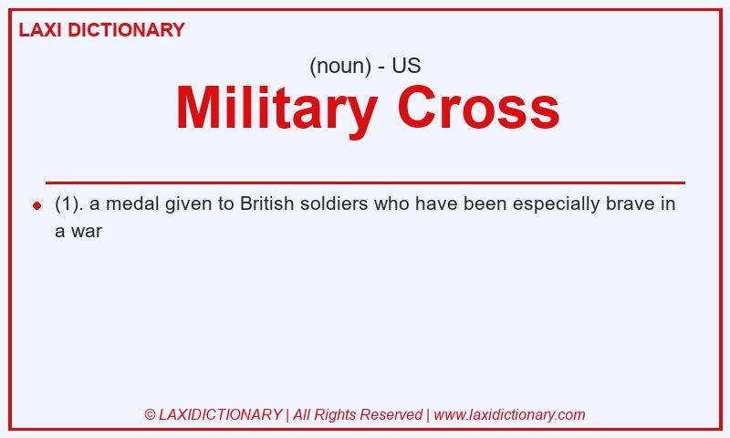 Definition Military Cross in American English
