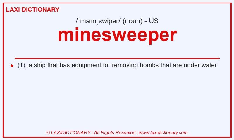 Definition minesweeper in American English