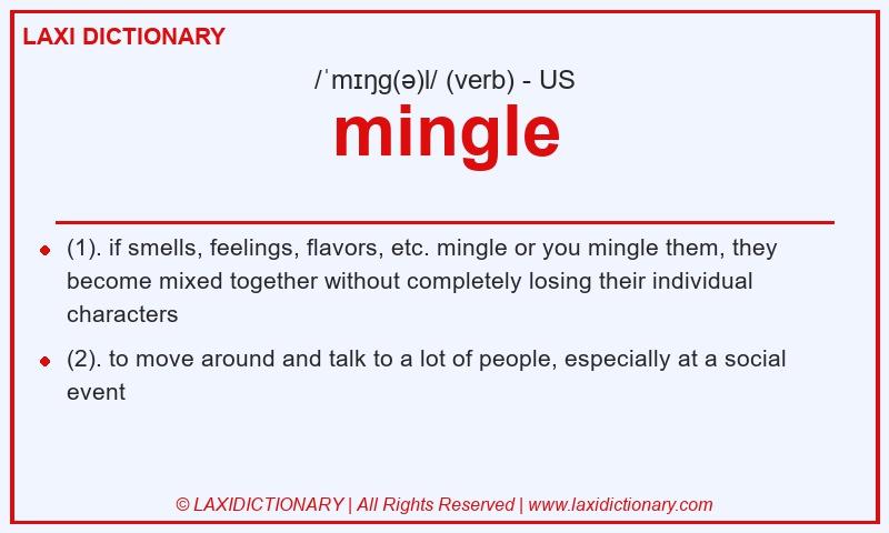 Definition mingle in American English