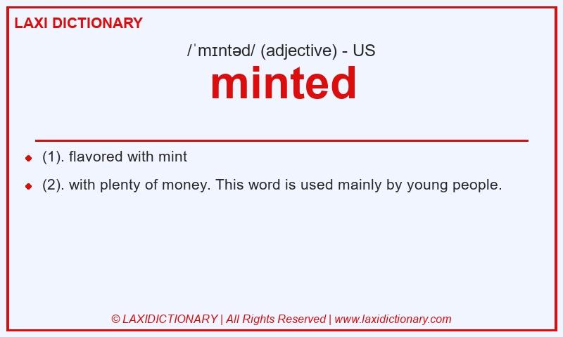 Definition minted in American English