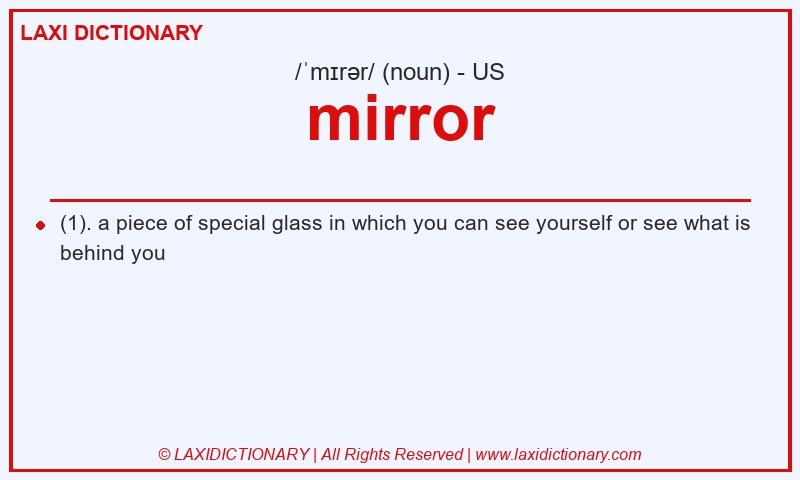 Definition mirror in American English