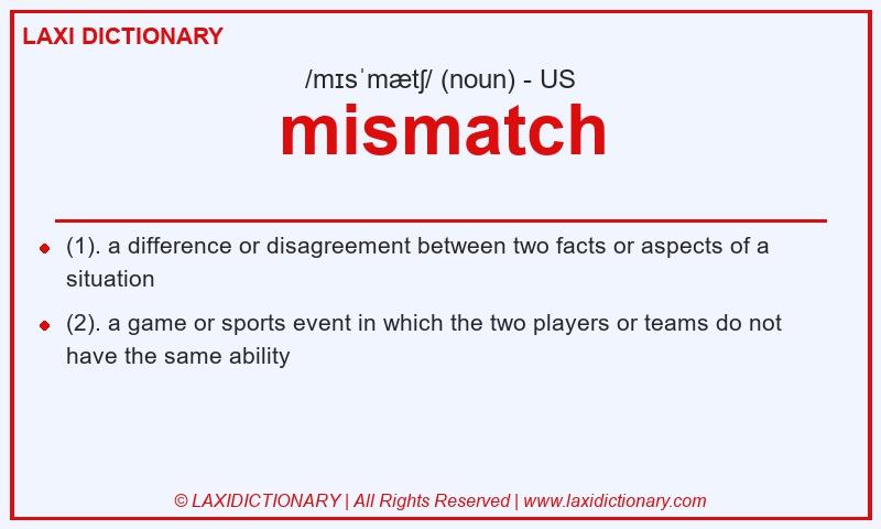 Definition mismatch in American English