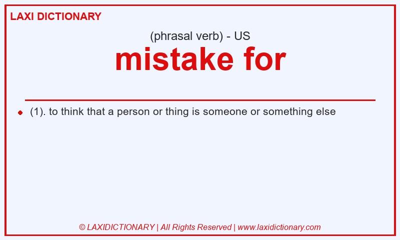 Definition mistake for in American English