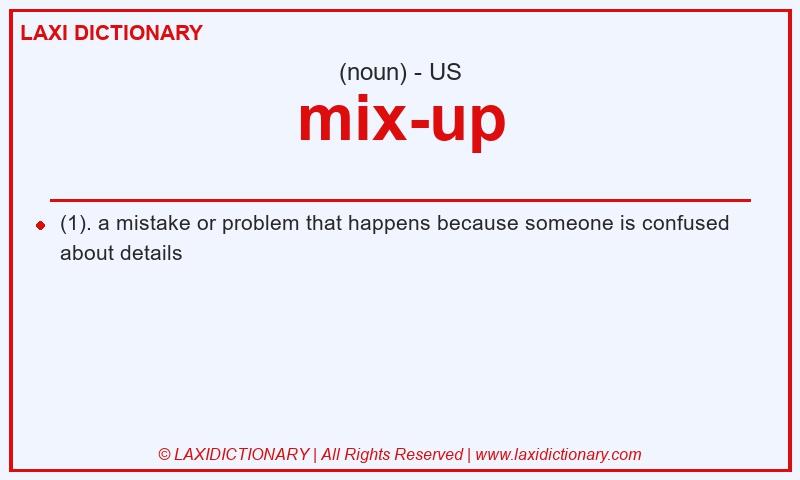 Definition mix-up in American English
