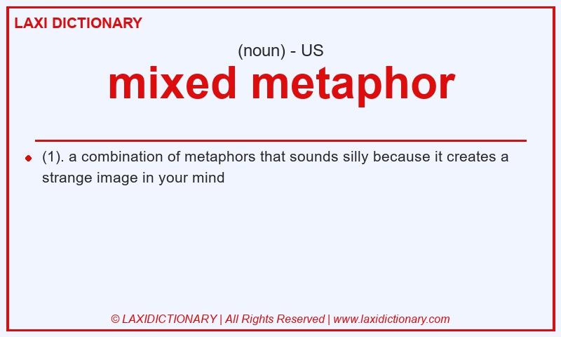 Definition mixed metaphor in American English