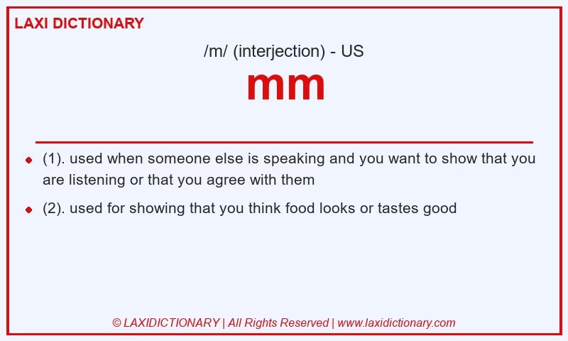 Definition mm in American English