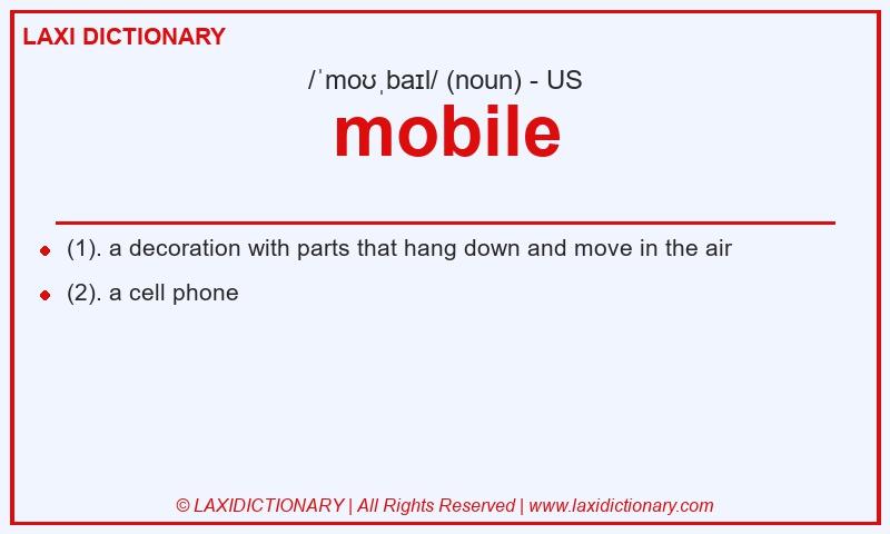 Definition mobile in American English