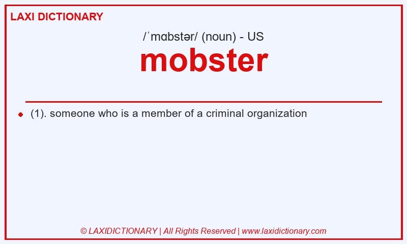 Definition mobster in American English