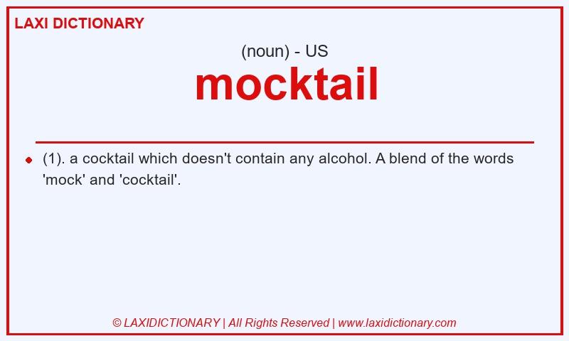 Definition mocktail in American English