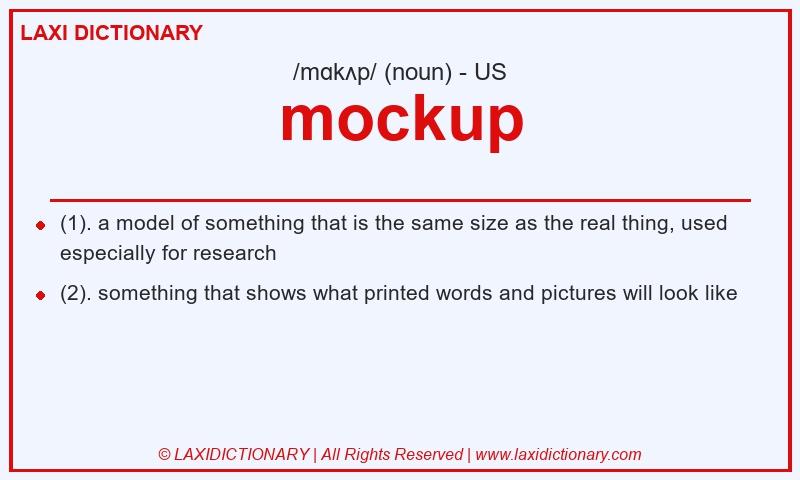 Definition mockup in American English
