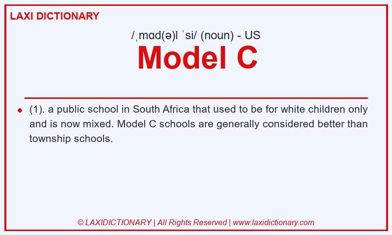 Definition Model C in American English