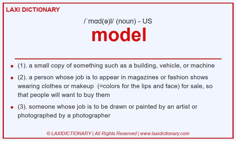 Definition model in American English