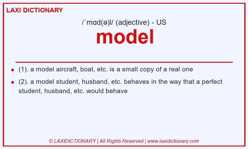 Definition model in American English