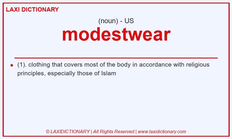 Definition modestwear in American English