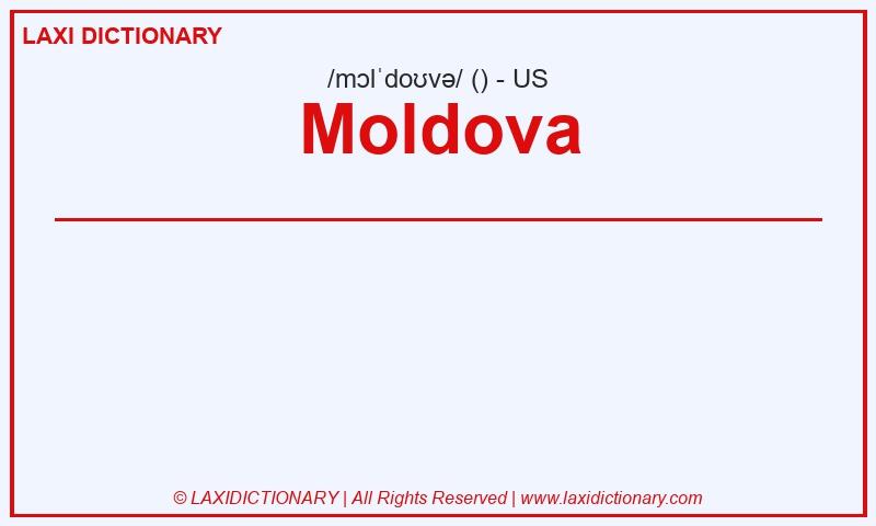 Definition Moldova in American English
