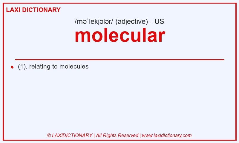 Definition molecular in American English