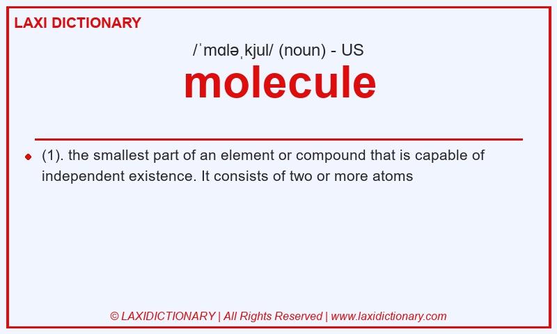 Definition molecule in American English