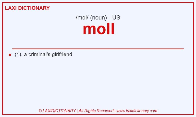 Definition moll in American English