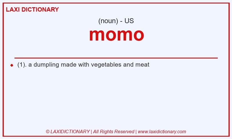 Definition momo in American English