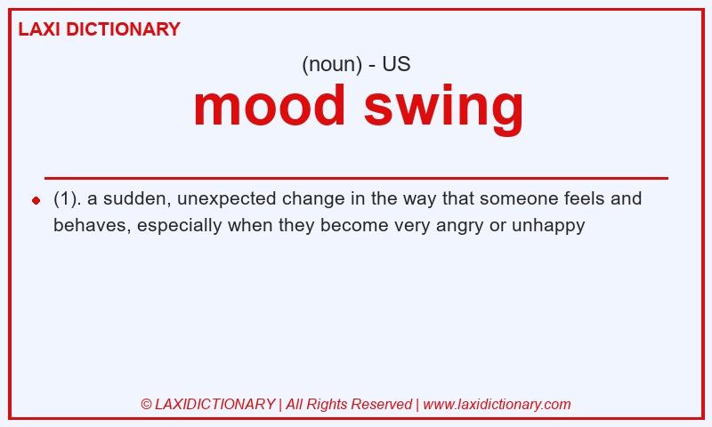 Definition mood swing in American English