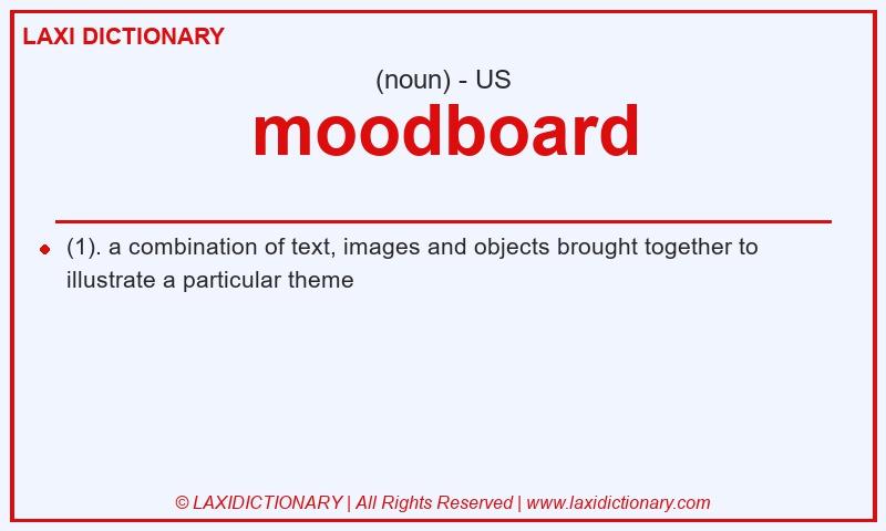 Definition moodboard in American English
