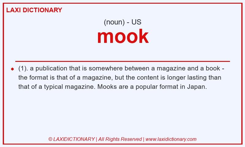 Definition mook in American English