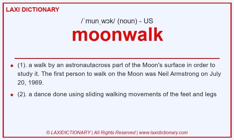 Definition moonwalk in American English