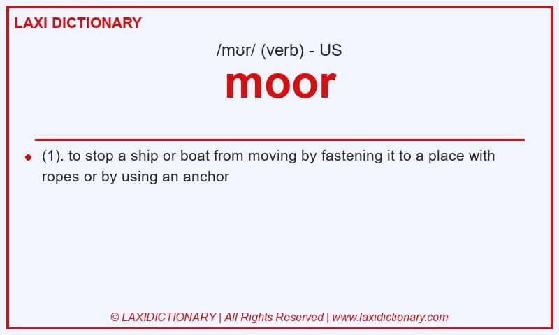 Definition moor in American English