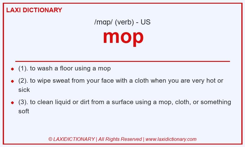 Definition mop in American English