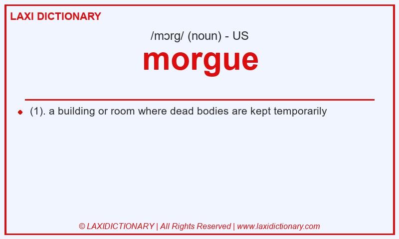 Definition morgue in American English