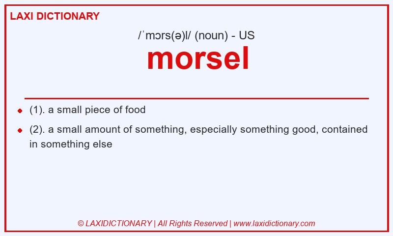 Definition morsel in American English