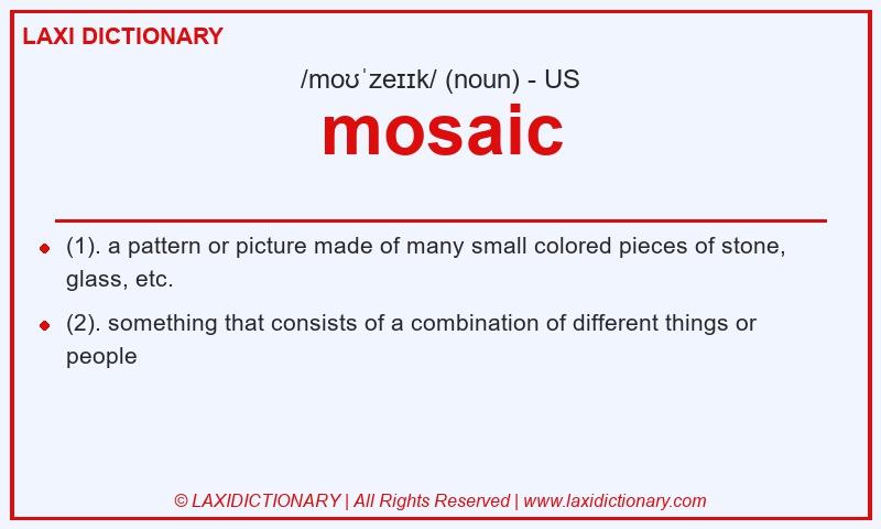 Definition mosaic in American English