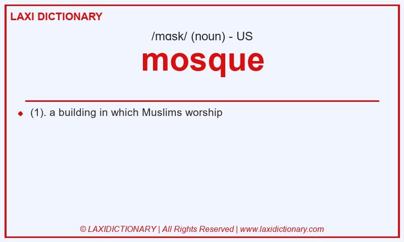 Definition mosque in American English