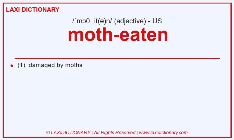 Definition moth-eaten in American English