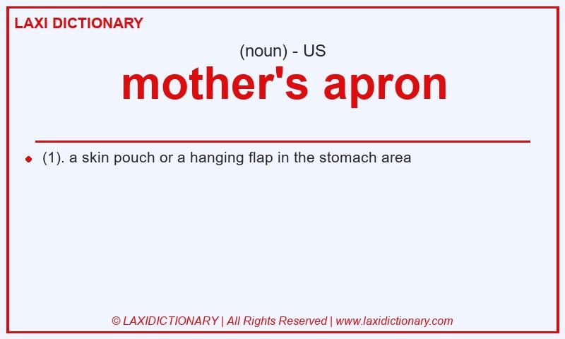 Definition mother's apron in American English