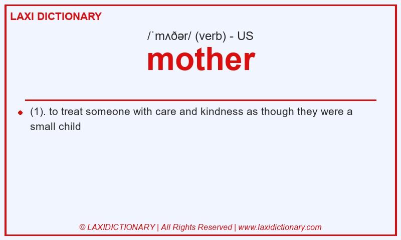 Definition mother in American English